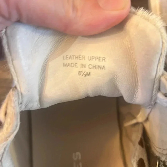 J/Slides Ludlow Metallic Calf Hair High Top Sneakers Women’s 8.5 Platform Luxe - Picture 6 of 10